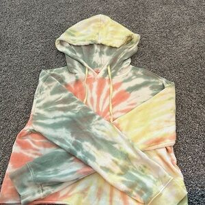 Tie dye wild fable cropped hoodie good condition